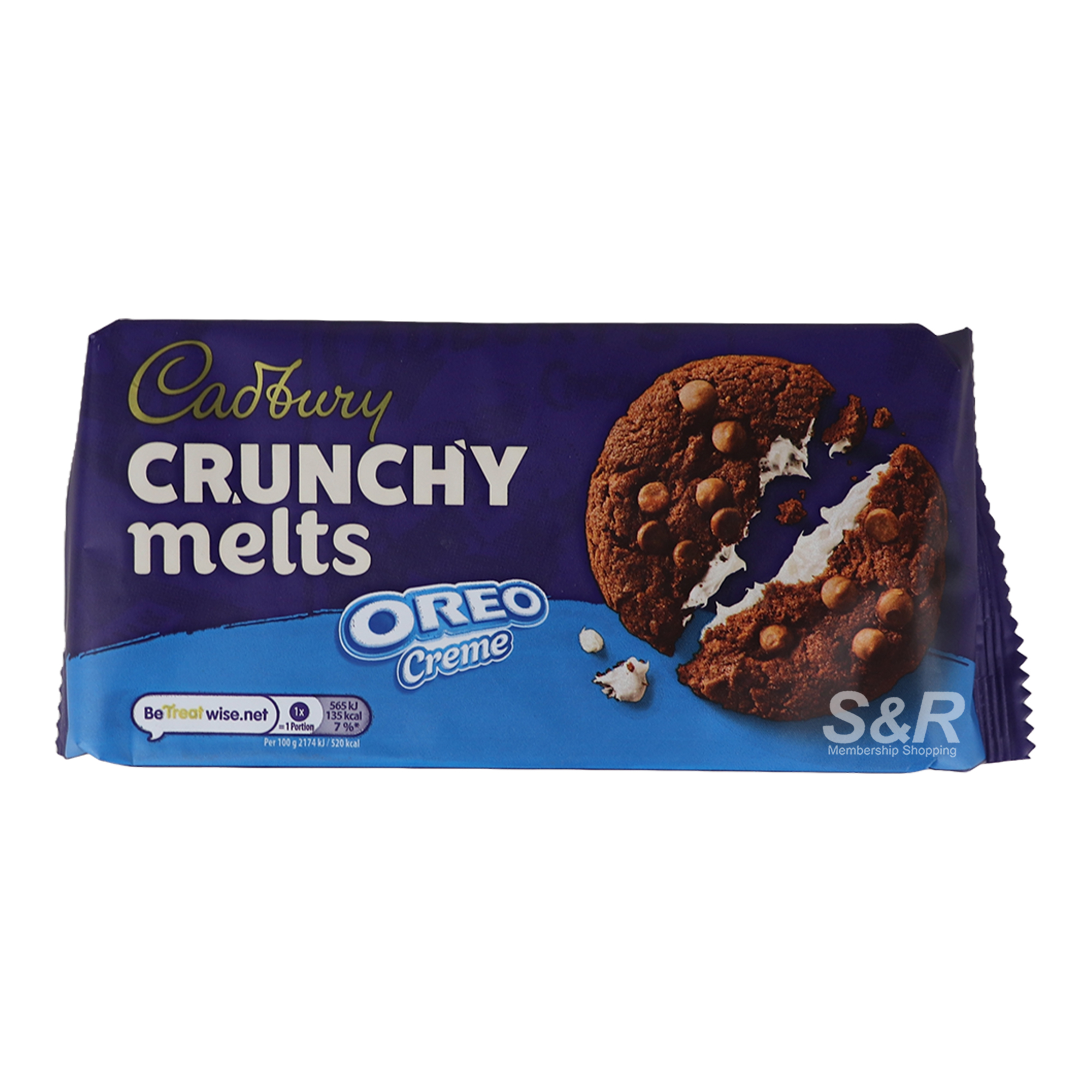 Cadbury Crunchy Melts Cookies 156g